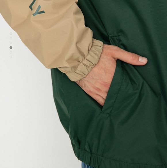 Brixton Men's Claxton Crest Full Zip,Water Resistant,Hooded,Windbreaker Jacket L - Picture 7 of 14